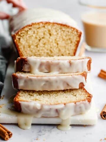 Eggnog Quick Bread with an Eggnog Glaze Recipe
