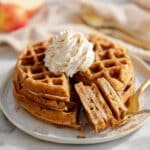 Homemade Apple Cinnamon Waffles Recipe