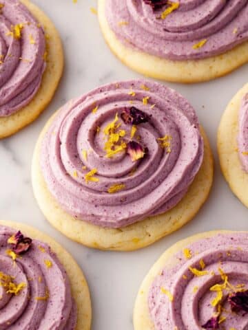 Blueberry Frosted Lemon Cookies Recipe