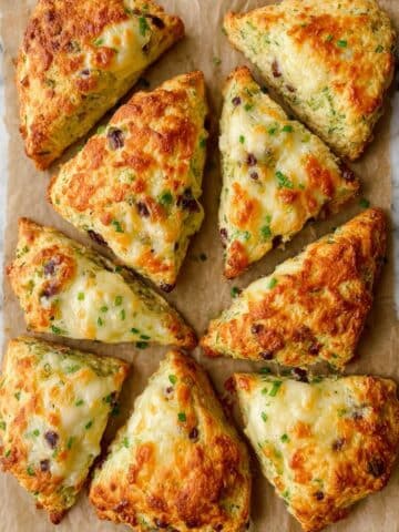 Zucchini Bacon Cheddar Scones Recipe