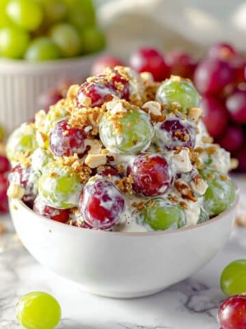 Creamy Grape Salad with Pecans Recipe
