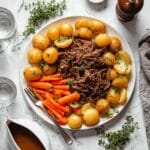 Slow Cooker Pot Roast with Vegetables and Gravy Recipe