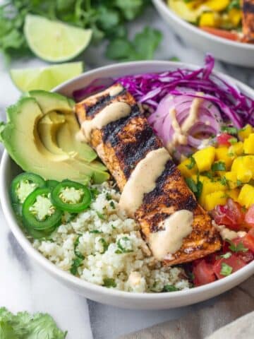 Whole30 Fish Taco Bowls Recipe