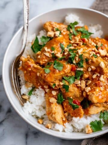 Slow Cooker Peanut Chicken Recipe