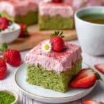 Strawberry Matcha Latte Cake Recipe