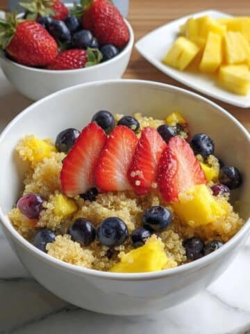 Quinoa Fruit Salad with Honey Lime Dressing Recipe