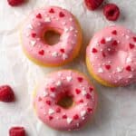 Raspberry Donuts with Fresh Raspberry Glaze Recipe