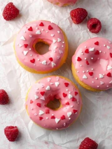 Raspberry Donuts with Fresh Raspberry Glaze Recipe