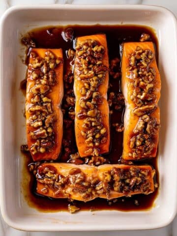 Maple Pecan Glazed Salmon Recipe