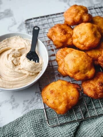 Pumpkin Fry Bread with Cinnamon Cream Cheese Butter Recipe