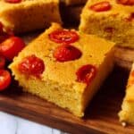 Easy Tomato Cornbread with Cherry Tomatoes Recipe