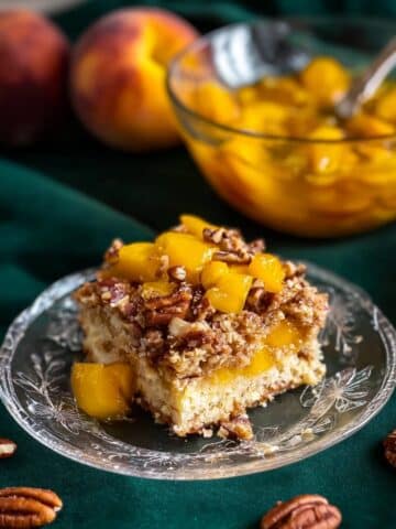 Peach Cobbler with Bourbon Sauce Recipe