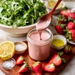 Easy Creamy Strawberry Balsamic Dressing Recipe