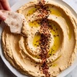 Miso Hummus with Shichimi Togarashi Spiced Pita Recipe