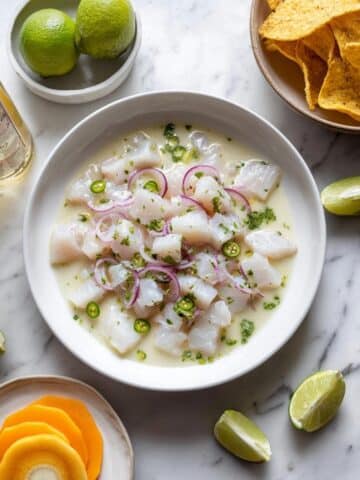 Peruvian Ceviche with Leche de Tigre Recipe