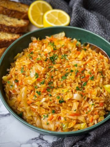 Lahanorizo (Greek Rice with Cabbage) Recipe
