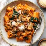 Pumpkin Tomato Pasta Bake with Walnut-Sage Topping Recipe