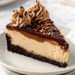 Creamy Coffee Cheesecake with Espresso Ganache and Whipped Cream Recipe