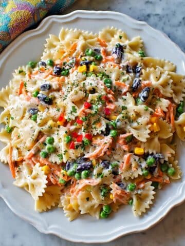 Creamy Bow Tie Pasta Salad Recipe