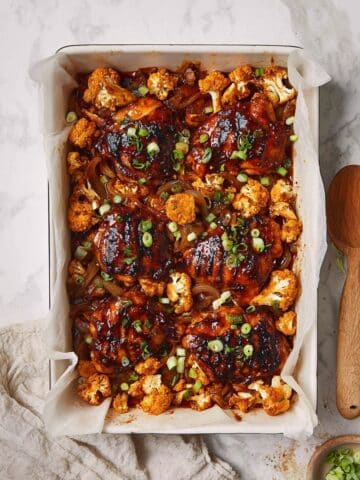 Sheet Pan Gochujang Chicken Thighs Recipe