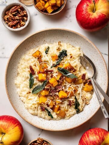 Maple Roasted Butternut Squash Apple Risotto Recipe