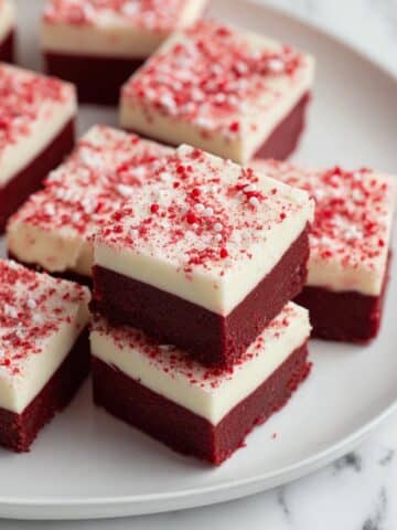 Red Velvet Fudge with Cream Cheese Swirl Recipe