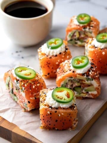 Smoked Salmon & Cream Cheese Roll-Ups Recipe