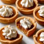 Mini Pumpkin Pies with Brown Sugar Whipped Cream Recipe
