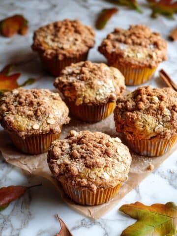 Mango Muffins with Oatmeal Crumb Topping Recipe