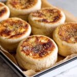 Soft and Puffy Sourdough English Muffins Recipe