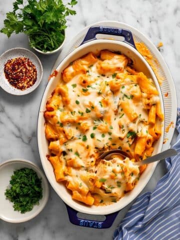 Cheesy Pumpkin Ricotta Pasta Bake Recipe