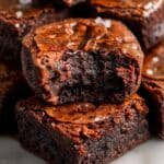 Chewy Fudgy Mini Brownie Bites (No Mixer) Recipe