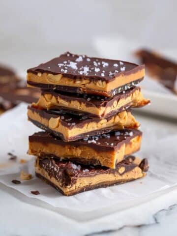 High Protein Snickers Date Bark Recipe