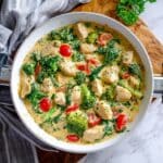 Garlic Chicken with Broccoli and Spinach Recipe