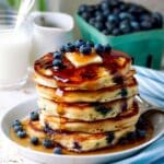 Blueberry Pancakes with Sour Cream Recipe