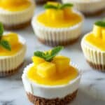 Mini Mango Lassi Cheesecakes (No-Bake) Recipe
