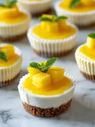 Mini Mango Lassi Cheesecakes (No-Bake) Recipe