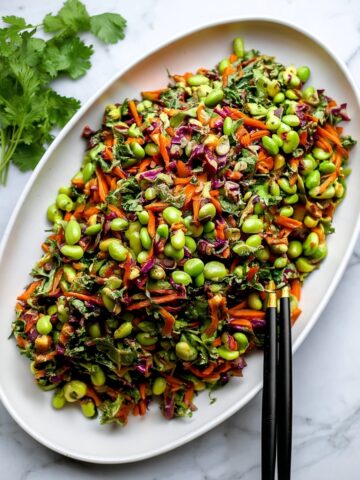 Edamame Salad with Peanut Sauce Recipe
