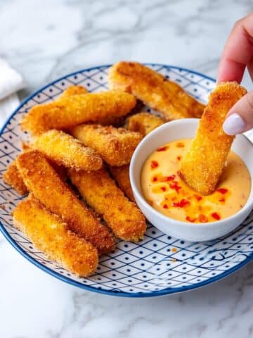 Crispy Halloumi Fries (Air Fryer, Pan Fry or Oven Baked) Recipe