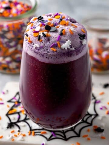 Witch’s Brew Punch: A Colorful 3-Ingredient Rainbow Sherbet Party Drink Recipe