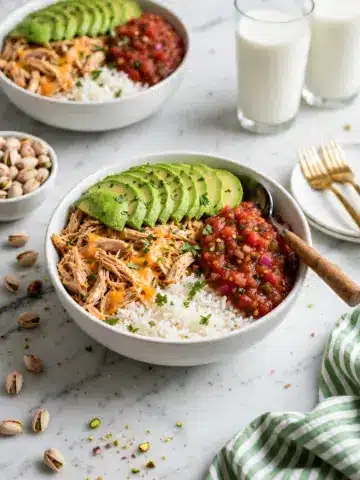Keto Chicken Enchiladas Bowl Recipe