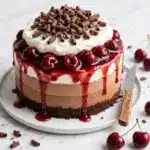 No Bake Black Forest Cheesecake (Vegan) Recipe