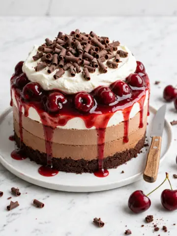 No Bake Black Forest Cheesecake (Vegan) Recipe