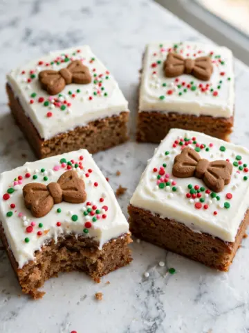 Chewy Gingerbread Cookie Bars Recipe