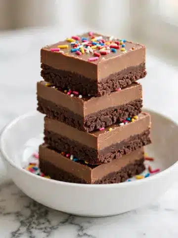 No Bake Cosmic Brownie Protein Bites Recipe