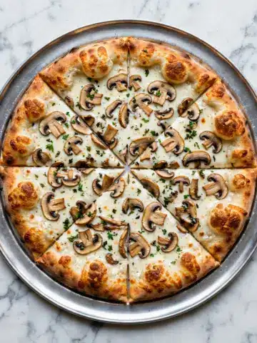 Mushroom and Goat Cheese Herb Pizza Recipe
