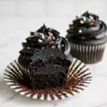 Black Velvet Cupcakes with Black Cocoa Buttercream Recipe