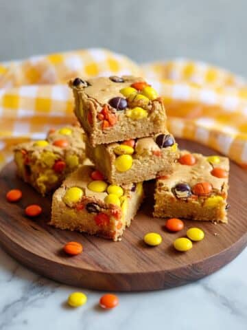 Chewy Reese's Pieces Peanut Butter Brownies Recipe